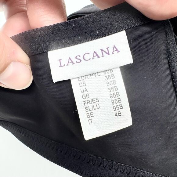 NWT Lascana Multi Way Strap T-Shirt Bra Black Size 36B Minimalist Lightweight - Picture 9 of 12